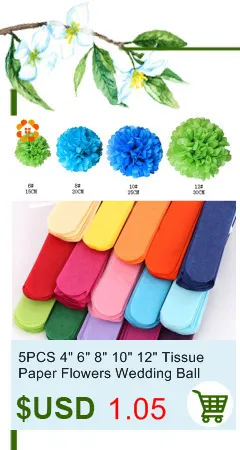 4"6"8"10" Colorful DIY Tissue Paper Honeycomb Ball Tissue Pompoms Wedding/ Birthday Party Decoration Baby Shower Su