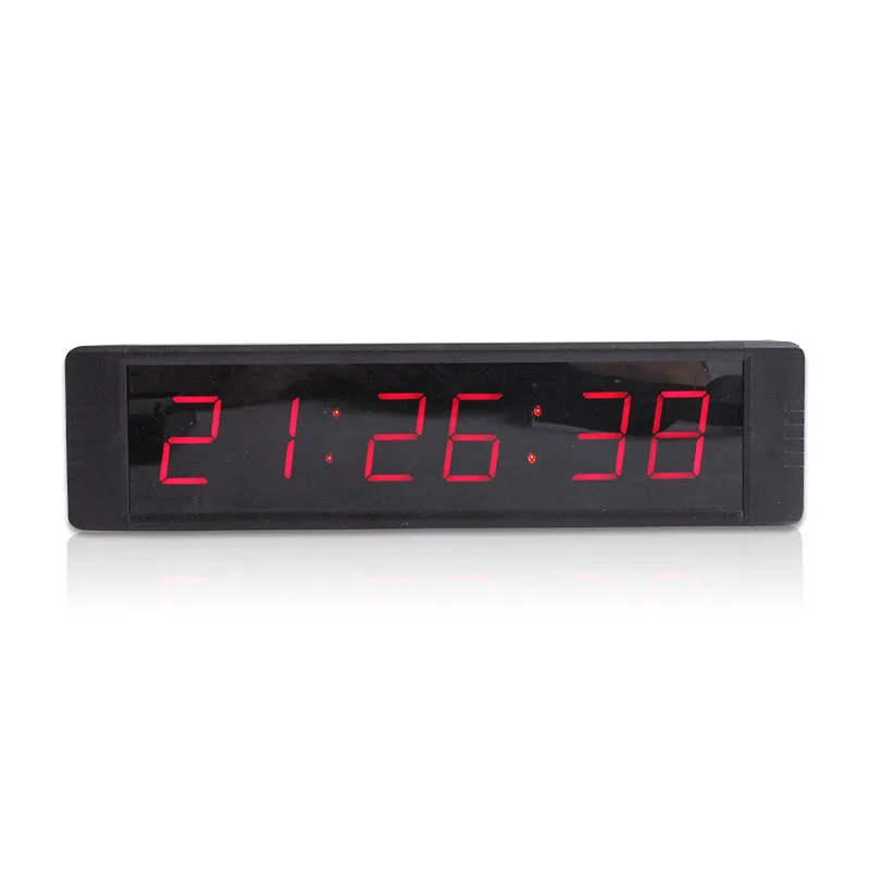 GANXIN Multifunctional 1-Inch 6-Digit LED Wall Clock with Countdown/Up ...