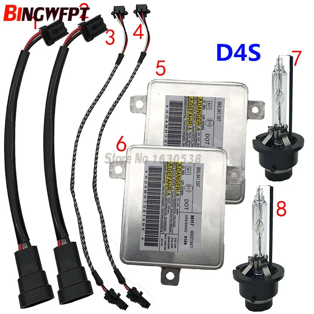 Новый D3S D3R D4s D4r ксеноновый балласт ECU + провод+Hid Blub W003T18471 8K0. 941.597 8K0941597 8K0941597C