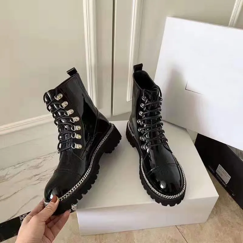 Женщина Моды В Париже Army Black Leather Boots Патентный Франция Catwalk  Натуральная Кожа Шнуровка Плетеные Сапоги Новый Релиз Обувь От 14 185 руб.  | DHgate