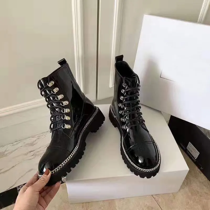 Womens black patent clearance combat boots