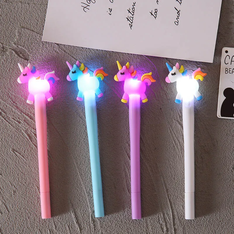 Wholesale Cute Bear Unicorn Pens Kawaii Neutral Pens Light Gel Pens For Kids  Girls Gift School Office Supplies Novelty Stationery From Xiuping2, $16.09