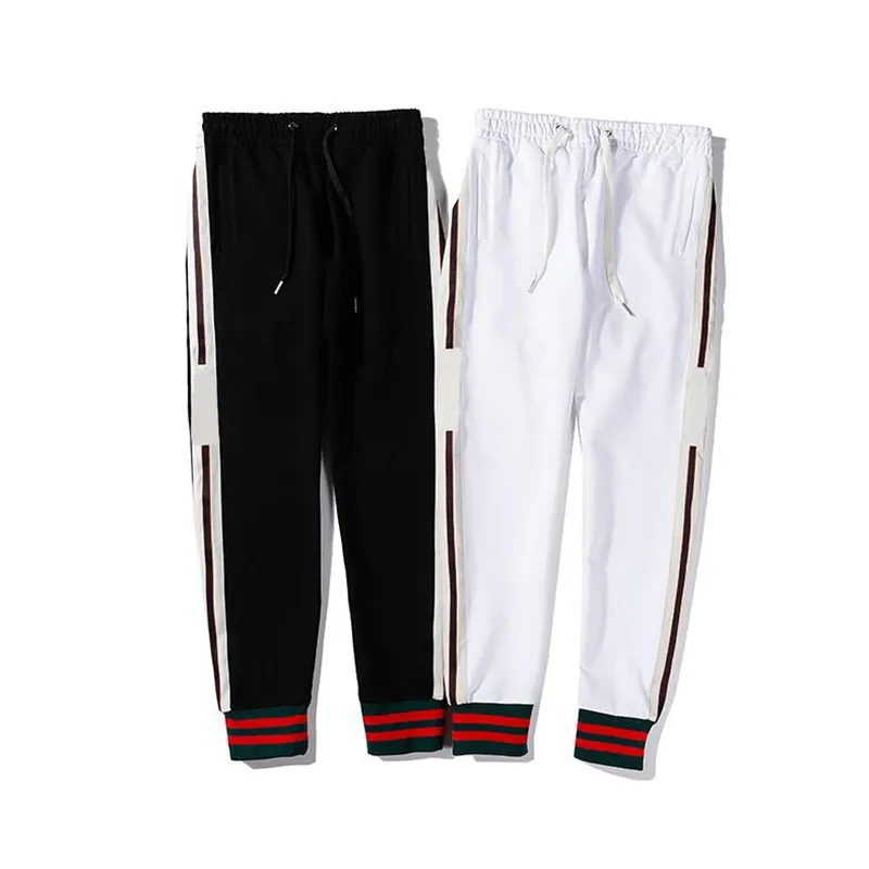 Pantaloni da jogging da uomo di lusso Pantaloni sportivi da uomo con coulisse di nuova marca Pantaloni da jogging da uomo di design a righe laterali di alta moda