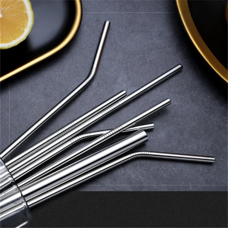 Food Grade Silver 30 oz Drink Stainless Steel Straw Drinking Tool