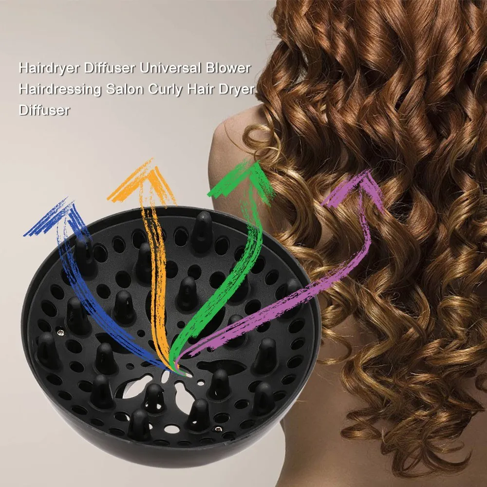 Diffuseur de cheveux Diffuseur de sèche-cheveux universel, accessoire de  diffuseur professionnel, outil de coiffure pour cheveux bouclés et ondulés  Souffleurs à cheveux portables