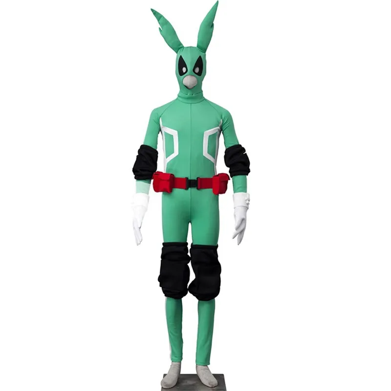 My Hero Academia Izuku Midoriya Jumpsuits Cosplay Costume Boku No Hero Acadysit Green Suit Full Face Mask Kids293k