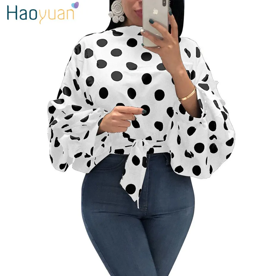Ladies polka dot blouses shop
