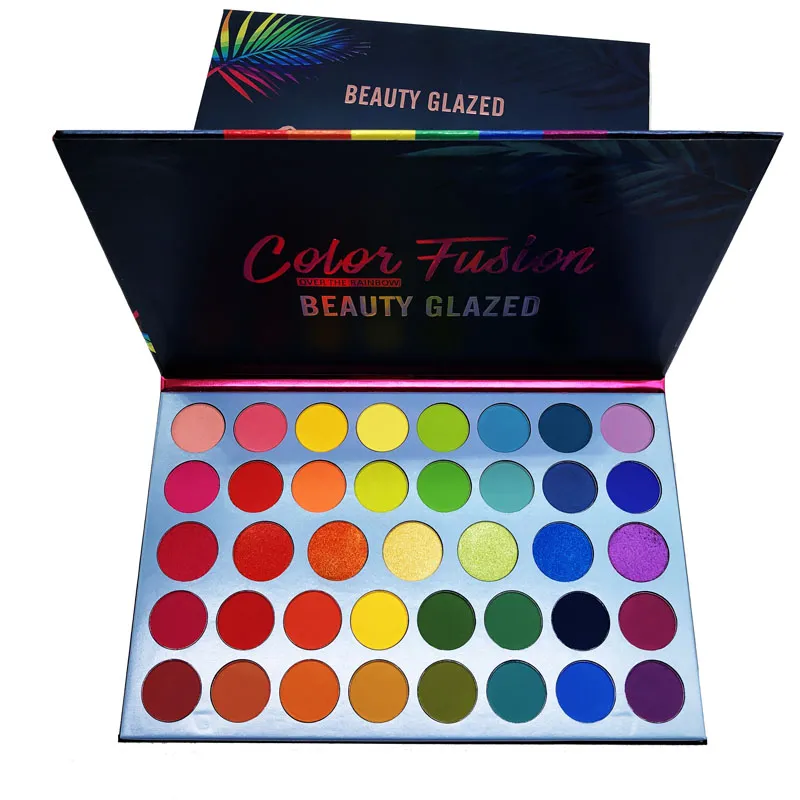 Makeup Beauty Glazed Color Fusion Eyeshadow Palette 39 Colors Eye Shadow Over the Rainbow Palette Ultra Shimmer Matte Eye Makeup Highlighter