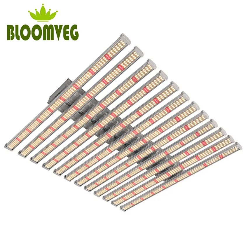 1960 bloomveg Grow lights 600w Can choose dimming 8bars samsung 2835+660nm+3500k full spectrum plant growth lamp indoor medicinal greenhouse