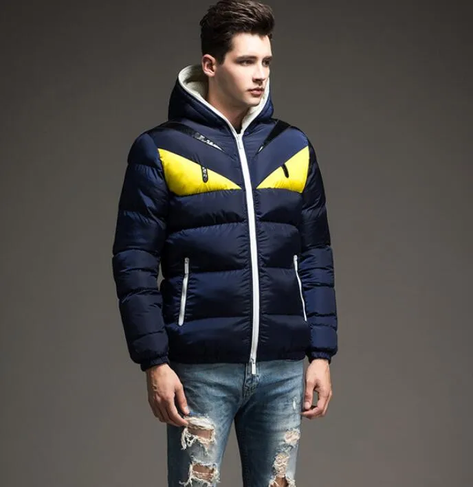Mens Classic Casual Down Jacket Shiny Matte Down Coats Unisex