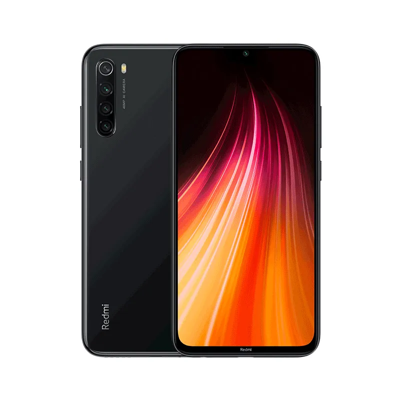 Oryginalny Xiaomi Redmi Note 8 4G LTE Telefon komórkowy 6 GB RAM 64GB 128 GB ROM Snapdragon 665 Octa Core Android 6.3 "Pełny ekran 48MP AI 4000MAH ID PIELĘCIA SMART PONADY MODY MOBY PONIEWAŻ PONOBLEK