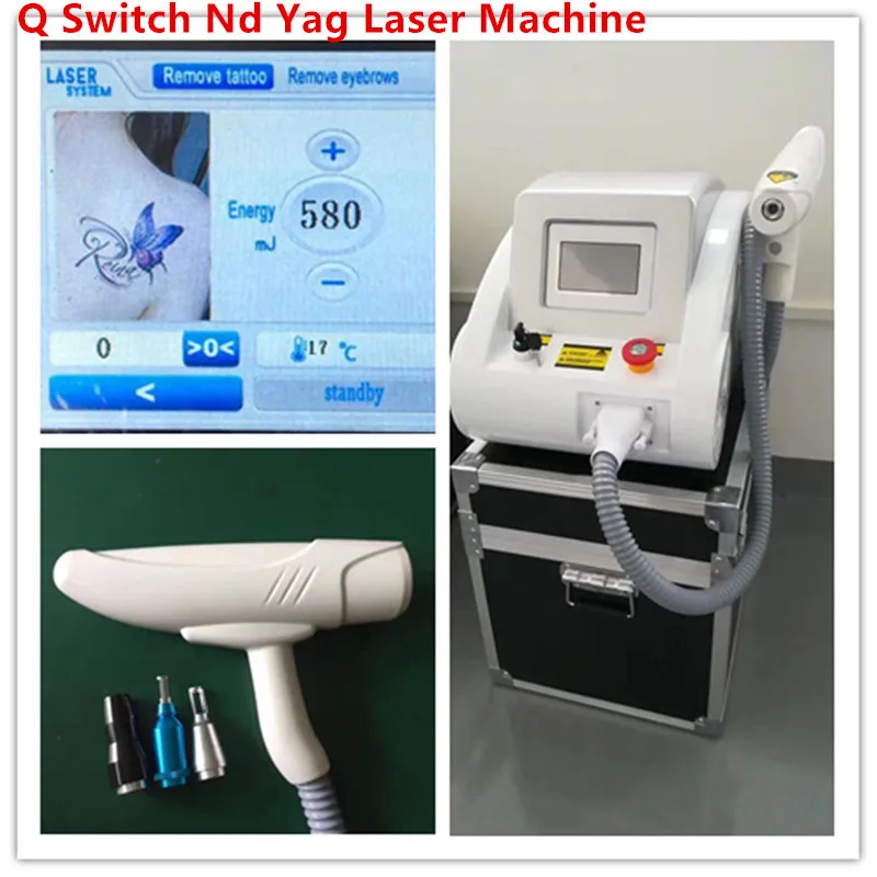 2000mj Touch Screen da 4,3 pollici Q Switch Nd Yag Laser Tattoo Rimuovi Pigment Spot Acne Rimozione Macchina portatile per la rimozione del tatuaggio laser