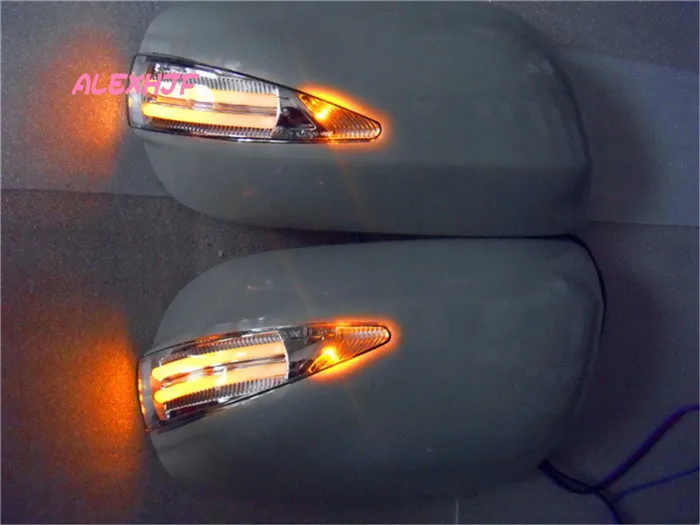 Auto Rückspiegelabdeckung Mit Gelben LED Blinkern Und Weißen