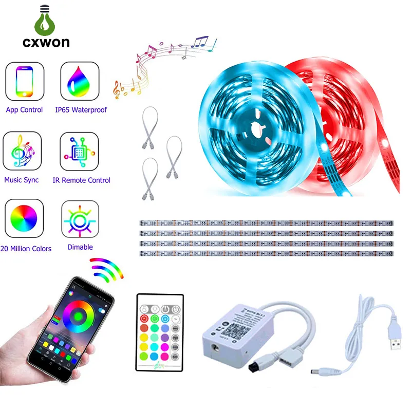TV USB LED Strip Lights RGB Flexible 5050 SMD Tape... From Cxwonled, $4 ...