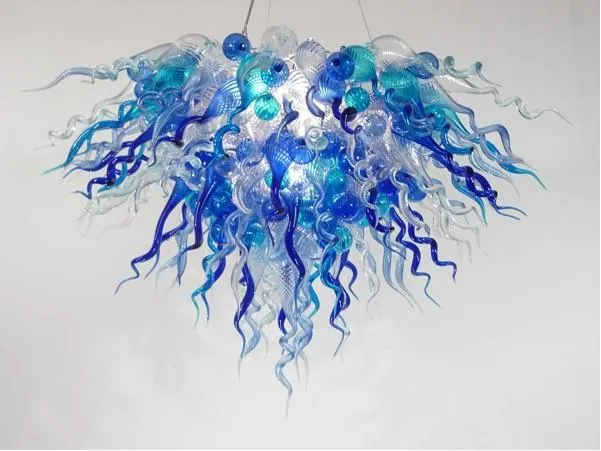 % 100 Ağız Üflemeli CE UL Borosilikat Murano Cam Dale Chihuly Sanat Fantastik Ev Dekorasyonu Villa Cam Lamba Yapımı