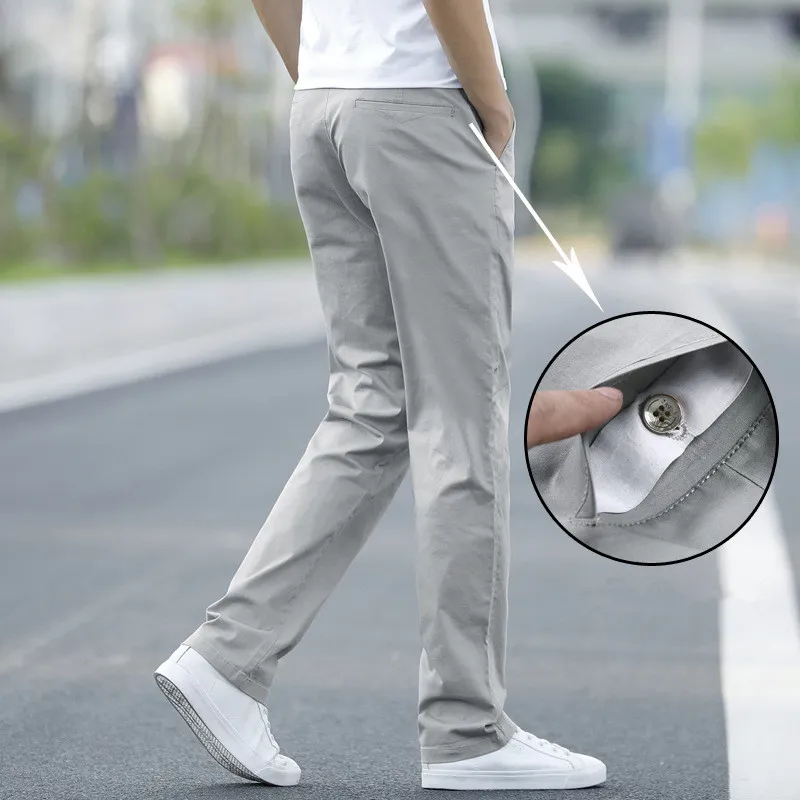 Pantalon Homme Pantalones Verano Hombre Casual Fitness Chinos Moda