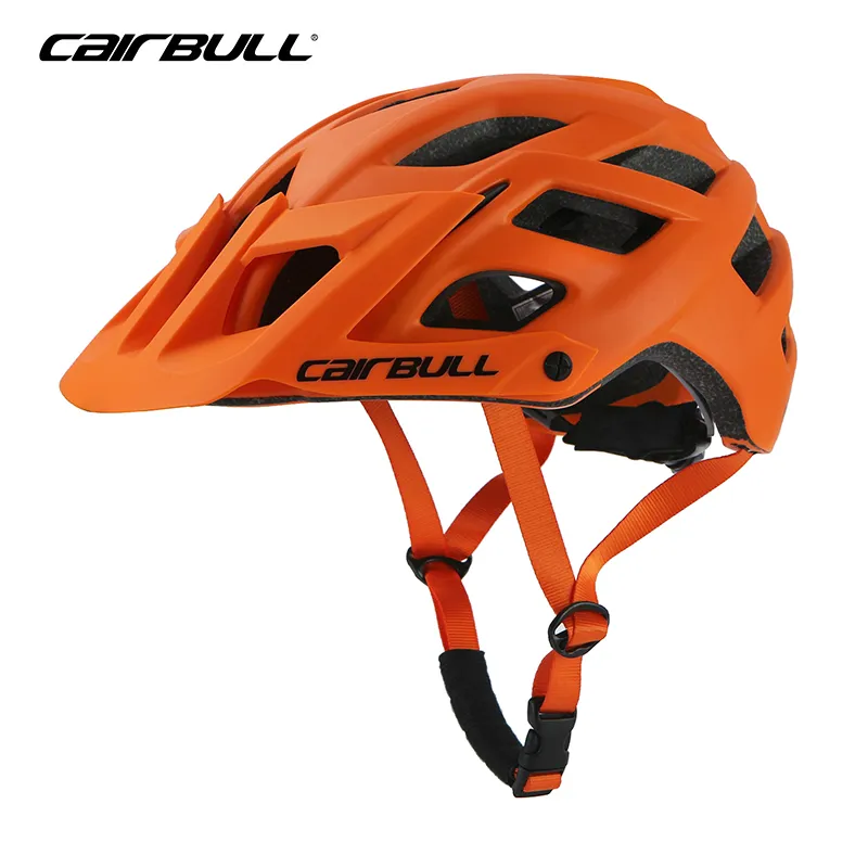 2018 Trail XC Capacete de Bicicleta All-Terrai MTB Road BMX Ciclismo Esportes Capacete de Segurança M / L 55-61cm Unisex Off-road Capacete com viseira