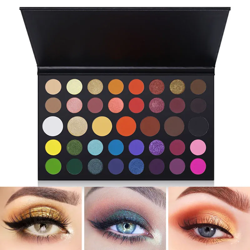 UCANBE Makeup Palette Eyeshadow 39 cores mágicas Paleta de Sombra Matte Shimmer altamente pigmentado Natural Bronze Neutral Smoky Cosméticos NOVO