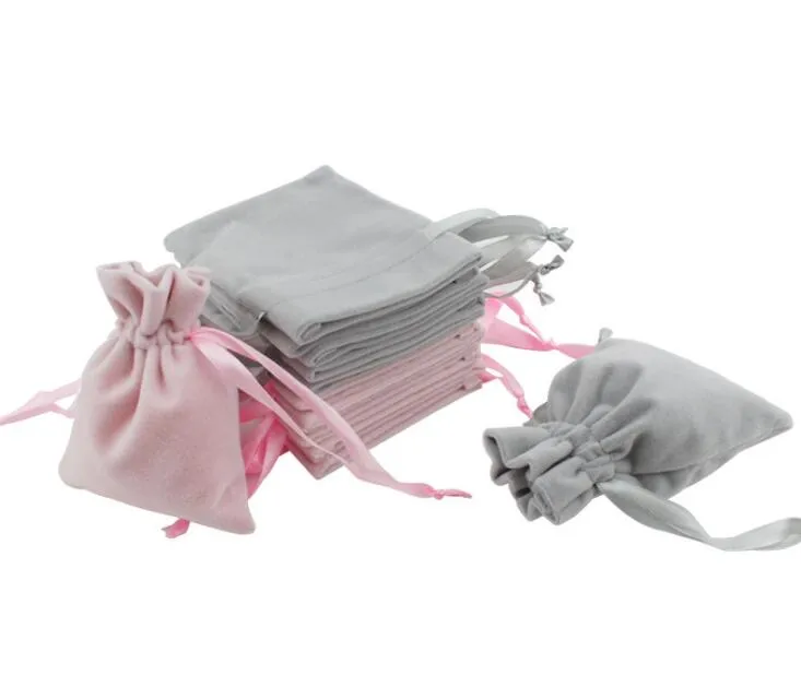 Fluwelen Sieraden Gift Tassen met Cord Trekkoord Dust Proof Sieraden Cosmetische Opslag Ambachten Verpakkingen Pouches voor Boutique Retail Shop GD28