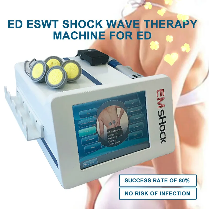Altre attrezzature di bellezza Dispositivo di bellezza per terapia con onde d'urto con 2 maniglie Fisioterapia Double Wave