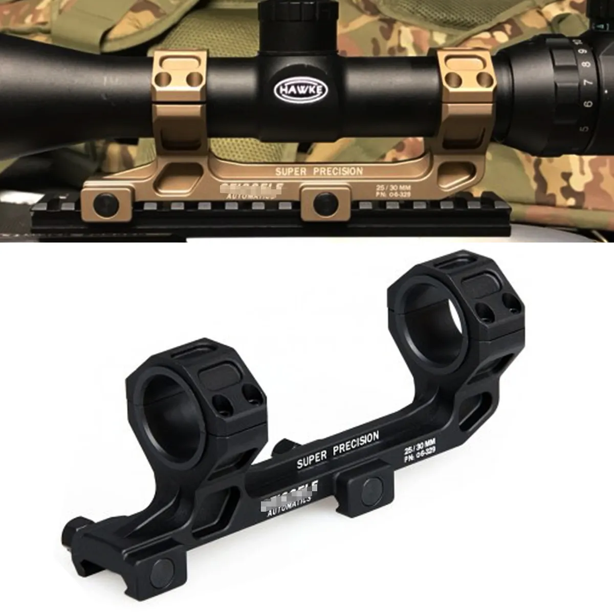 Outdoor Tactical GE Automatics Scope Mount Optische Sichtmontage 25,4 mm/30 mm Ringe Gewehre