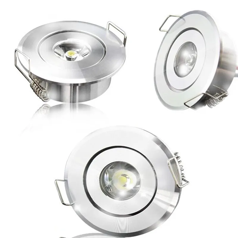 Mini LED da incasso a soffitto Faretti a LED Faretto da 1,5 W DC12V per cucina Camera da letto Vetrina Armadio Guardaroba Luce notturna