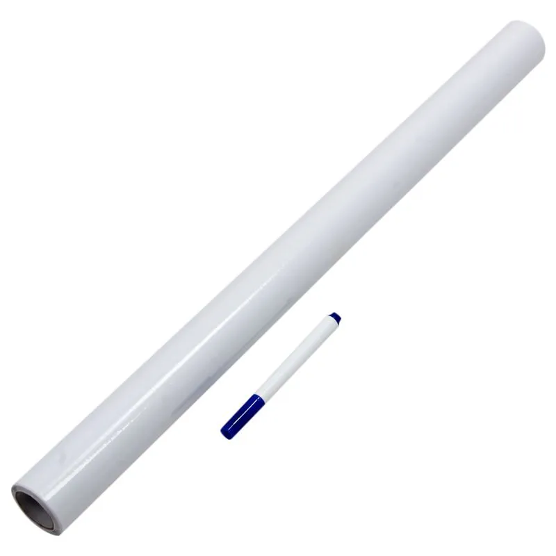 Casca e palito Whiteboard PVC Galkboard Adesivo de Parede Pena de marcador livre 45cmx200cm / pedaço Grande para a sala de crianças B17