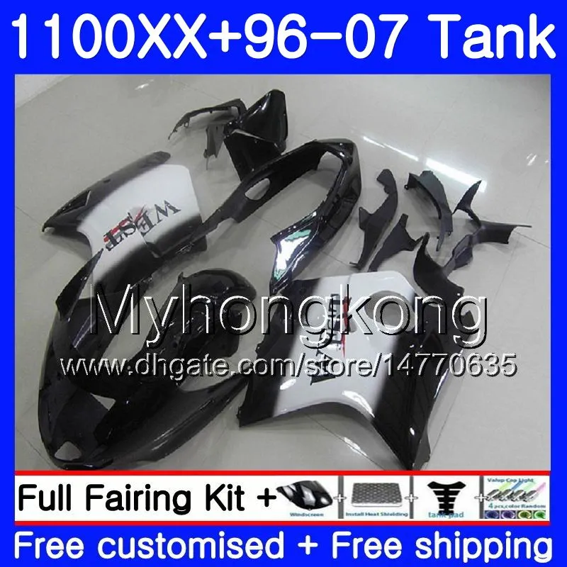 + Tank for HONDA Black west top Blackbird CBR1100 XX CBR1100XX 96 97 98 99 00 01 271HM.19 CBR 1100XX 1996 1997 1998 1998 2000 Fairings