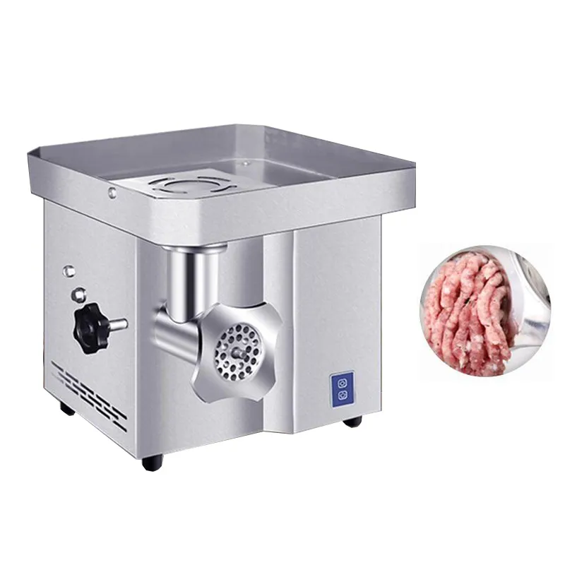 Commercial meat grinder electric small household desktop meat cutter machine fully automatic vegetable cutting meat slicing shredder