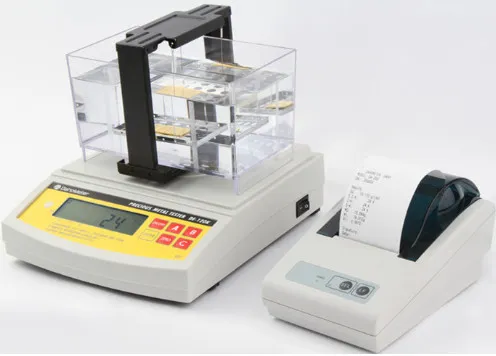 AU-200K 0.001g/cm3 Top Precision Digital Electronic Precious Metal Gold  Purity Tester Analyser with 200g Karat Gold Platinum Silver Jewelry  Materials Density Meter Testing Machine 