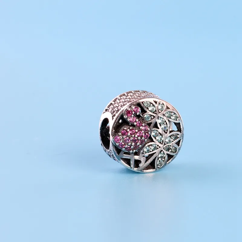 Perle di fascino di diamante CZ classico per Pandora 925 Sterling Silver Bracciale FAI DA TE Bracciale perline Signore Elegante Piccoli gioielli con scatola originale