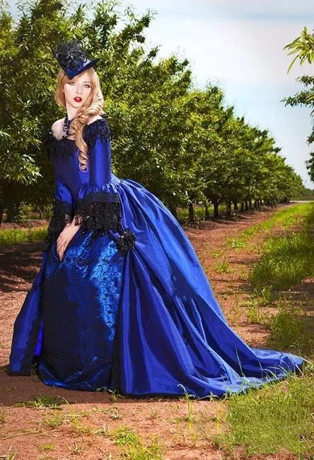Gothic Wedding Dress – Sapphire Splendor | Victorian ball gowns, Historical  dresses, Gothic wedding dress