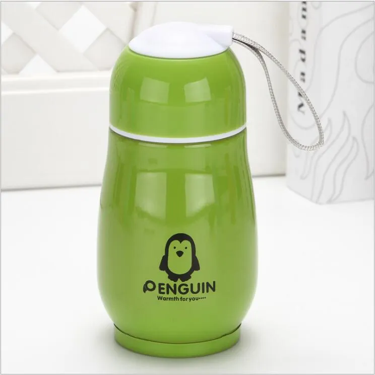 Penguin Double Layer Stainless Steel Mini Water Bottles For Kids Cute  Vacuum Flask Thermos Mug For Travel, Coffee, Beer 300ML Capacity C843 From  Twinsfamily, $3.46