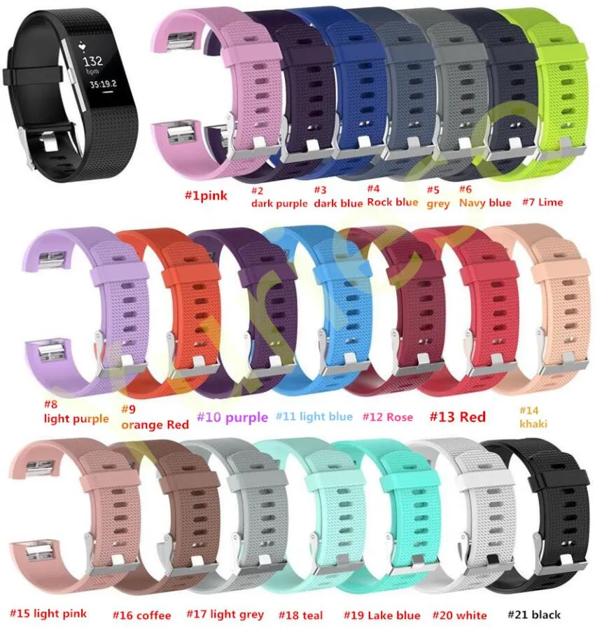 من أجل Fitbit Charge 2 ، سوار بديل ناعم ومريح Charge 2 من أجل Fitbit Charge 2 ، ملحق رياضي للياقة البدنية ، سوار معصم للياقة البدنية صغير كبير