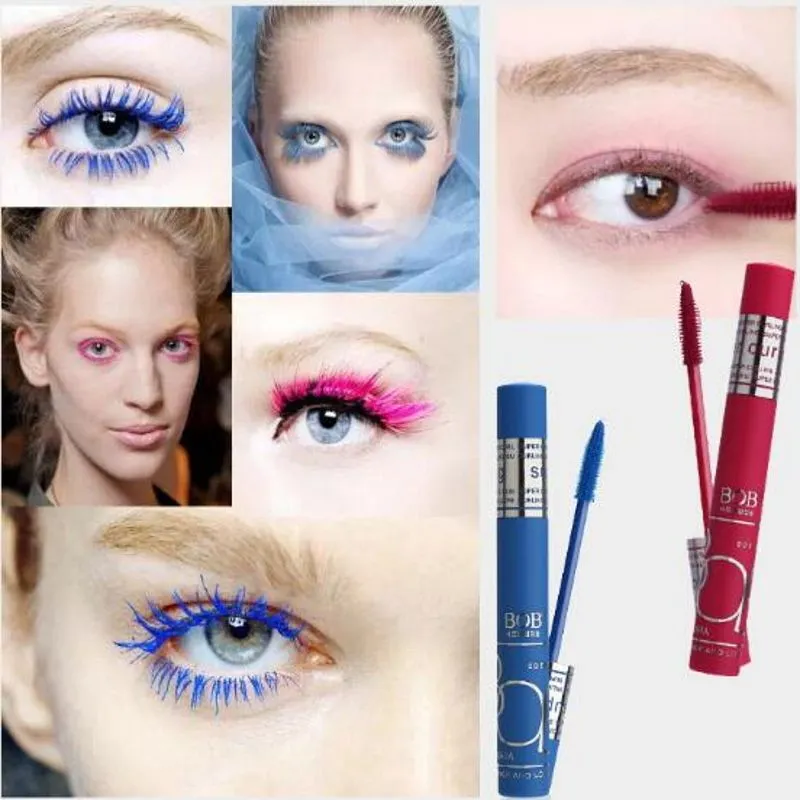 Bob femmes couleur Mascara imperméable à l'eau longue friser naturel cils crème coloré Mascara cils brosse maquillage