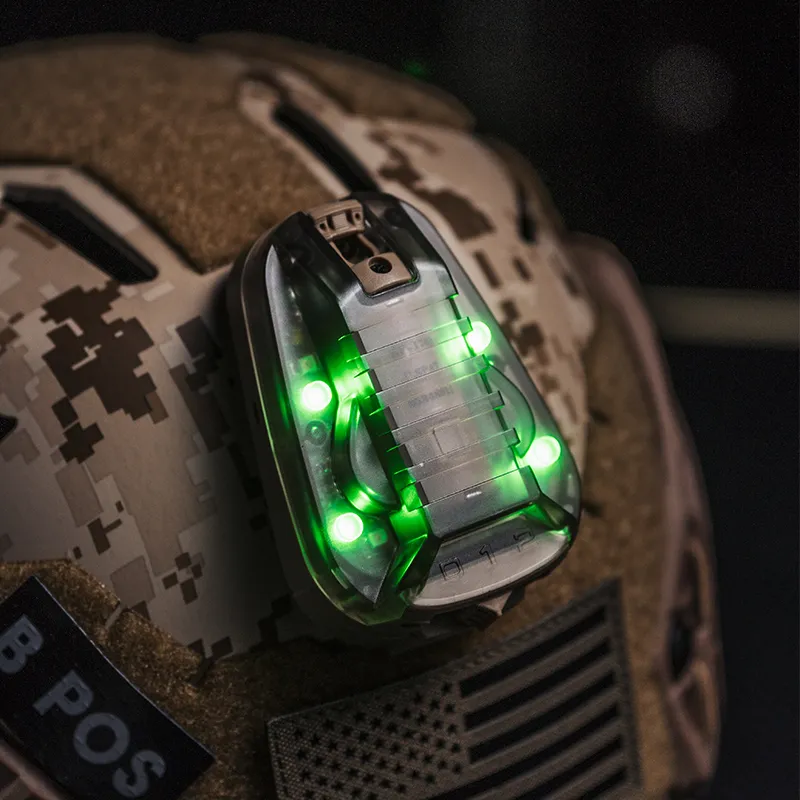 Casque Light Hel-Star 6 Gen 3 Signal Green Red IR strobe lampe imperméable Softair Survival Casque LED LED