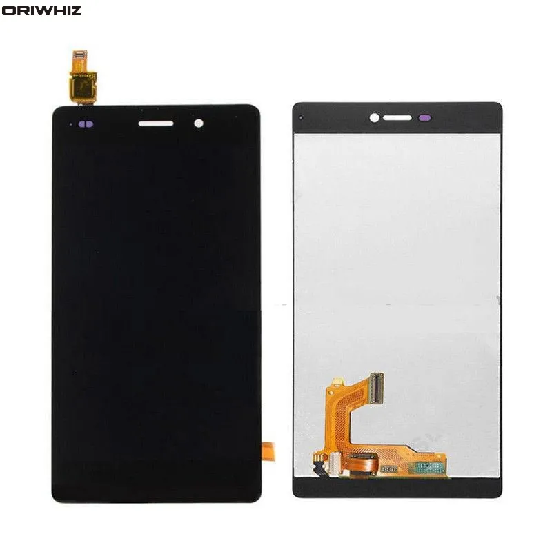 OriWhize الجمعية محول الأرقام لشاشة Huawei P8 LCD Touch، أبيض، ذهبي وأسود