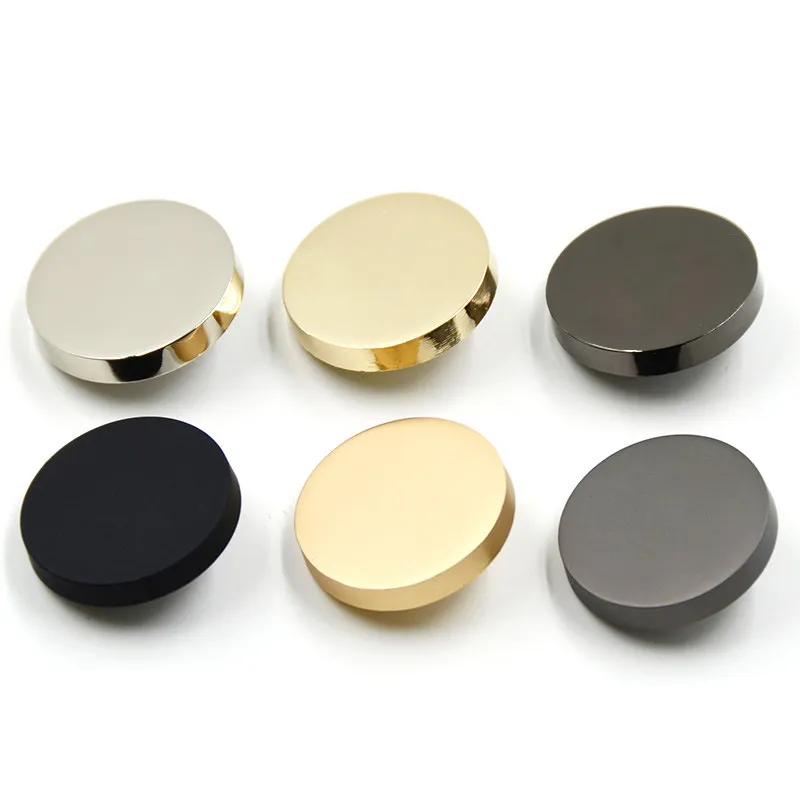 Sewing Notions 100pcs 10mm 11.5mm 15mm 18mm 20mm 28mm Gold Button For Down Jacket Suits Shirt Sewing Accessories Buttons