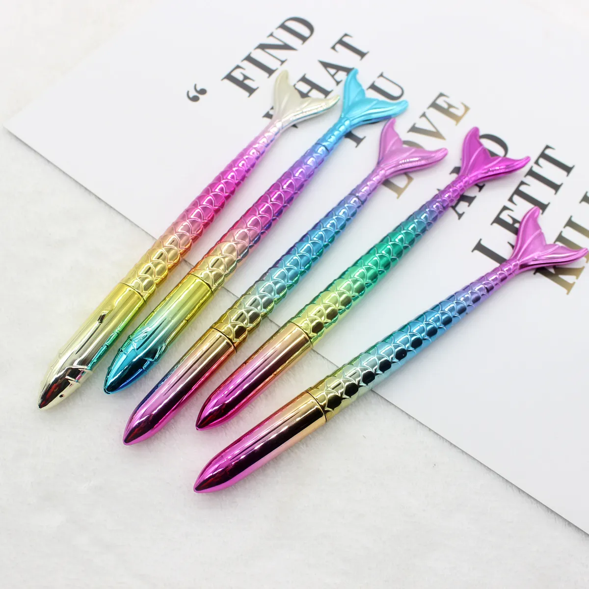 Wholesale Korean Mermaid Pen Gradient Rainbow Changing Color, Cute And  Novelty Stationery For Girls, Fancy Tesseract Shape Party Supplies From  Giftstore888, $0.51