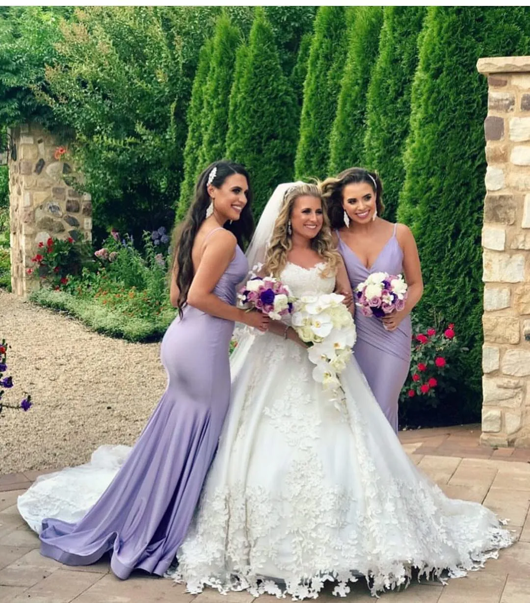 Vestidos De Dama De Honor En Color Morado, Vestido De Novia De Sirena Con  Hombros Descubiertos, Elegantes Vestidos Formales De Cola Larga Para Fiesta  De Boda, Dama De Honor De 139,36 € | DHgate, image size:1080x1229