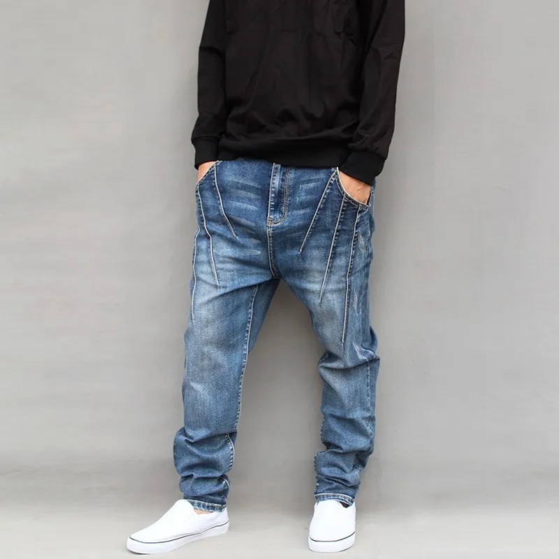 Mens jeans 2025 with long crotch