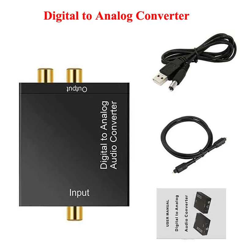 Ahorra a lo Grande en Compras al por Mayor de Convertidor De Audio Digital  A Analógico 3,5 MM Jack RCA Amplificador Decodificador Señal Coaxial De 