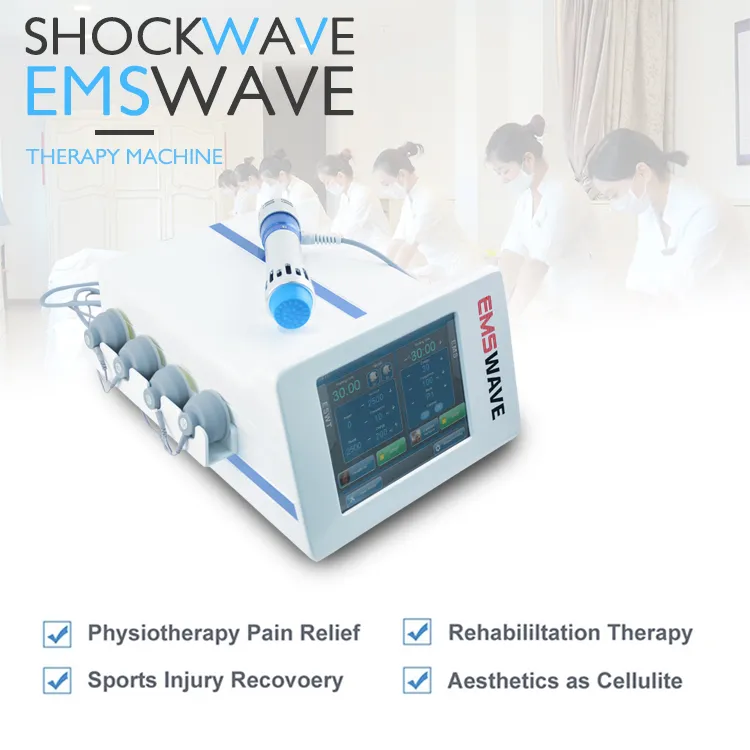 5 transmitters 2,000,000 shots portable shockwave shock wave therapy ED treatment joints pain relief muscle stimulation machine EMSWAVE