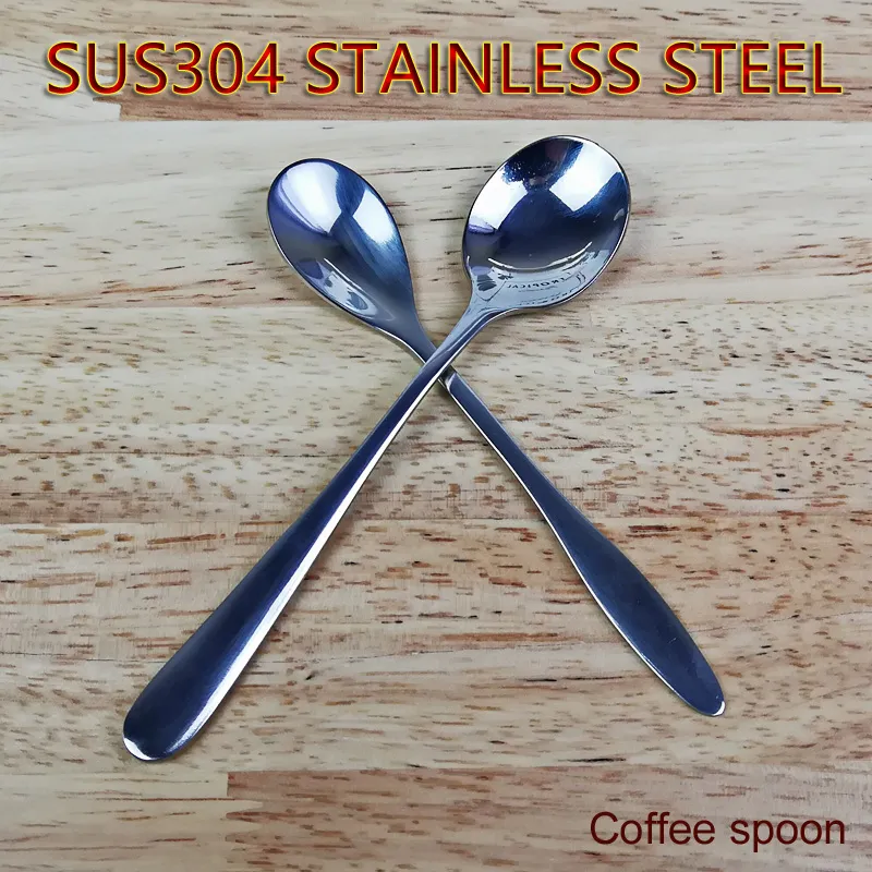 SUS304 스테인레스 스틸 커피 숟가락 가정 어린이 작은 숟가락 레스토랑 독창성 혼합 숟가락 하이 엔드 식기 수프 스푼