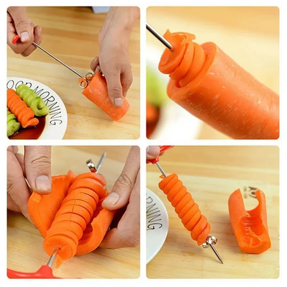 Hot Magic Fruit And Vegetable Spiral Cutter Manual Potato Roller
