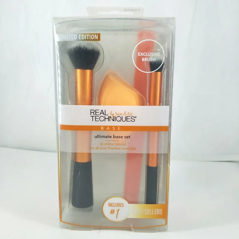 Make -up -Pinsel Marke Real Starter Kit Skulptuspulver Sams Picks Blush Foundation Flatcreme Set Q240507
