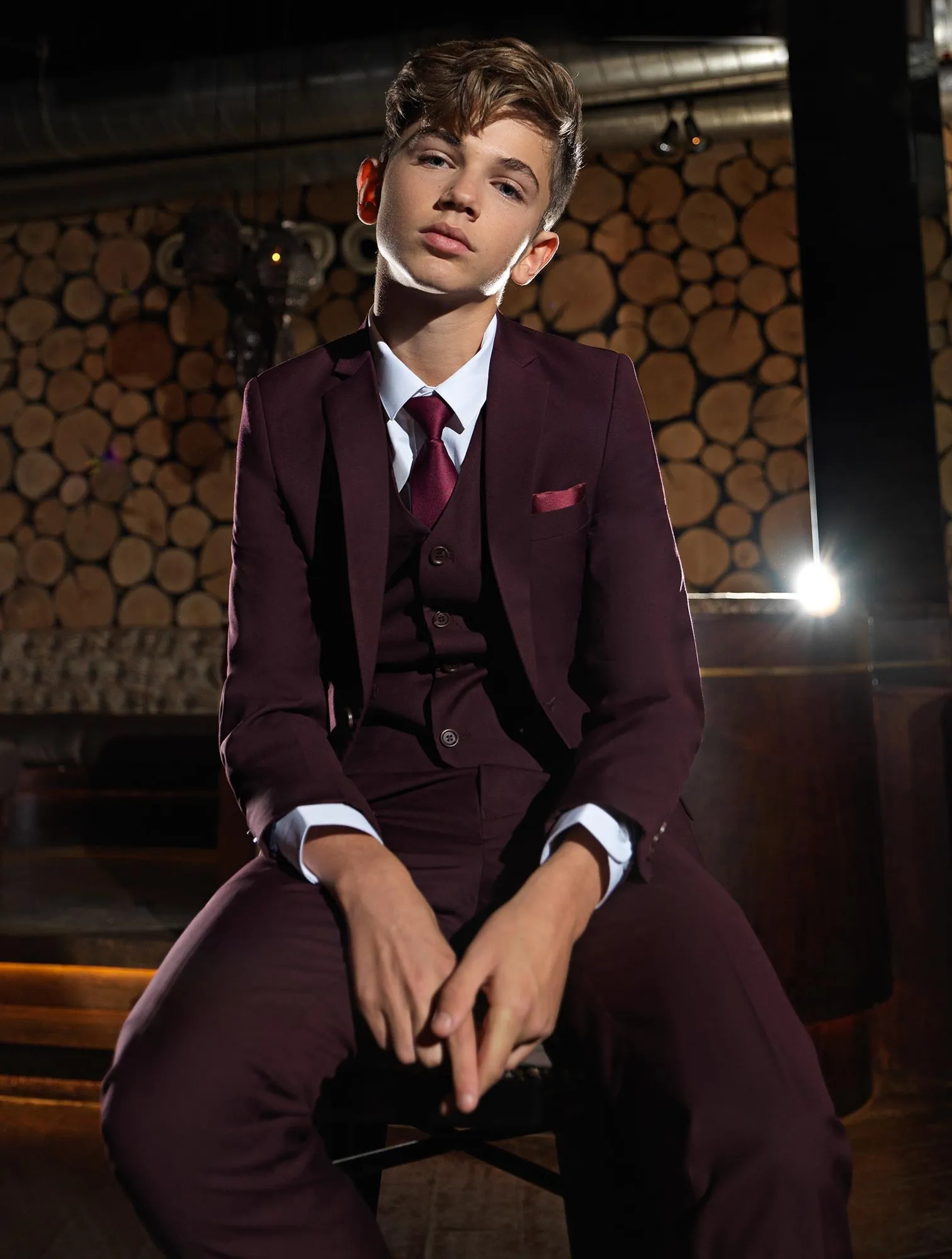 Boys burgundy hotsell suit jacket