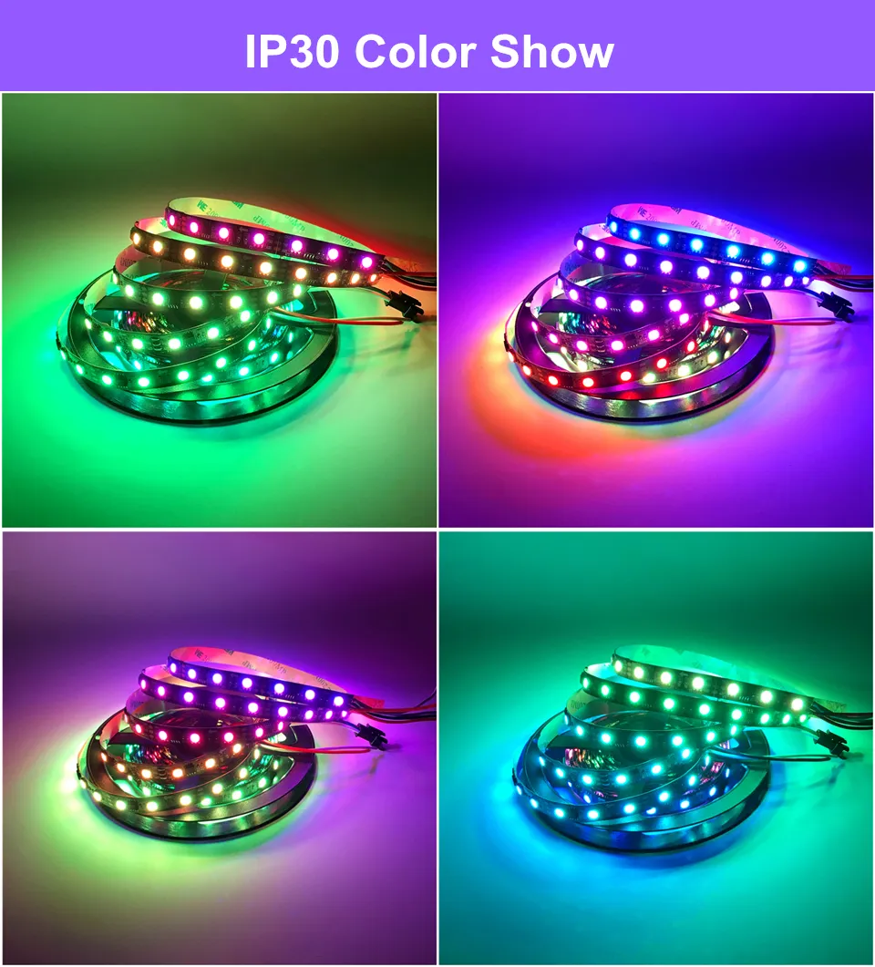 Xunata Dream Color RGB LED Strip, Self-Adhesive Tape, SMD 5050