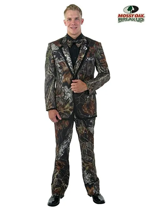 Skräddarsy Designe Camouflage Groom Tuxedos Notch Lapel Groomsmen Bröllopsklänning Bästa populära Men Formell Party Prom Suit (Jacket + Byxor + Tie) 764