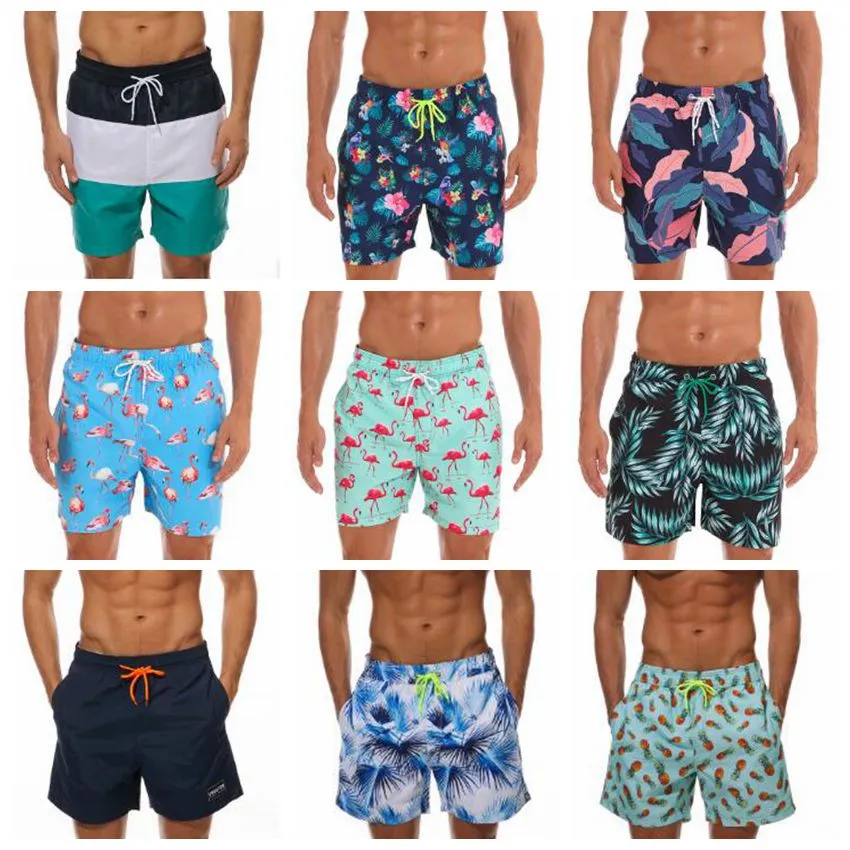 Swimwear Men Summer Boardshorts Swim Trunks Pugilistas Impresso Swim Shorts Decos Quick Seco Casual Sea Placa Shorts Bermuda Surf Beach Calças 4394